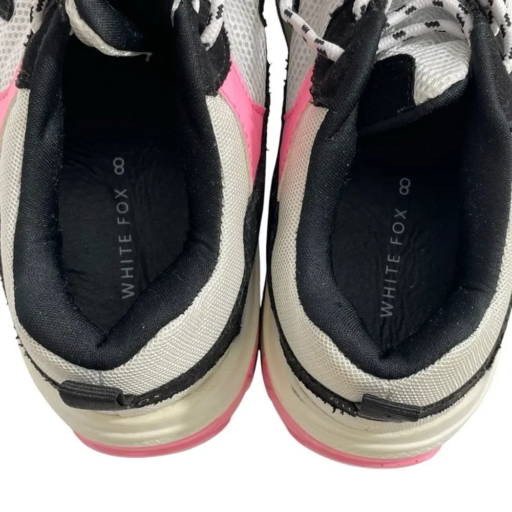 White Fox Boutique Sneakers System Shock Pink Black Size 8 Women’s Shoes‎